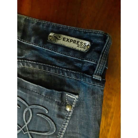 EXPRESS Women's Blue jeans size 4R - Picture 4 of 7